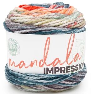 NWT 7 Skeins Mandala Impression Yarn - Colorway: Woodstock